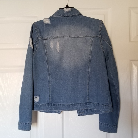 Distressed Jean Jacket - Picture 2 of 6